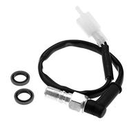 Create idea Interruptor de luz de freno hidr¨¢ulico con 2 arandelas, ajuste universal para motocicleta y motocicleta con tama?o M10 x 1,25 mm