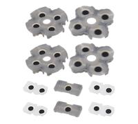 Create idea Juego de 2 almohadillas conductoras de silicona para botones controladores, mango de botón L1R1, pieza de reparación compatible con controlador PS5, color gris