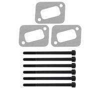 Create idea Juego de 3 Juntas de Silenciador con Pernos de Silenciador Compatible con Husqvarna Motosierra Modelos 340/345/346XP/350/351 Funda de Motosierra Silenciadora