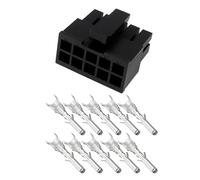 Create idea Juego de 4 Conectores Hembra Molex Micro Fit 3.0 43025-1000 de 10 Pines para Componentes de PC