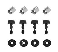 Create idea Juego de 4 tornillos para cubierta de parachoques con arandela 6Q0807180 6Q0807643 6N0129355 compatible con Audi A1 A3 Q7 TT