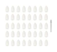 Create idea Juego de 41pcs Puntas de Pulido de Fieltro Cabezal de Pulido Cónico de Fieltro de 10X20Mm con Poste de 3,17mm para Herramienta Rotativa de Pulido de Cerámica Vidrio Piedra Y Metal