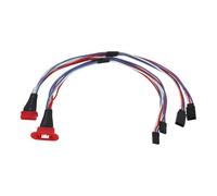 Create idea MPX - Conector de extensión servo multicable de 8 pines, 2 cables macho y hembra, 20 AWG para modelos RC
