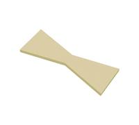 Create idea Pajarita de latón macizo de 100 mm x 38 mm x 4 mm con ranura de corte de madera, incrustaciones de mariposa, incrustaciones de mariposa, para trabajo de madera