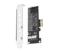 Create idea PCI-E - Adaptador de tarjeta de conversión SSD de estado sólido de 1X a 12+16 pines con deflector de metal compatible con Mac Pro Air 2013-2017 A1493 A1502 A1465 A1466