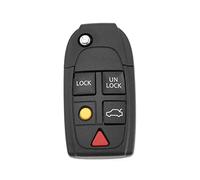Create idea Reemplazo de Carcasa de Llave Remota de 5 Botones Compatible con Volvo S60/S80/XC90/V70 Funda de Control Remoto de Coche de 5 Botones Accesorios de Coche