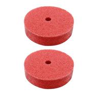 Create idea Rueda de pulido de fibra de nailon de 3 pulgadas, almohadilla de estropajo para amoladora angular, pulidora de metal, madera, plástico, 75 x 20 x 10 mm, K240, rojo