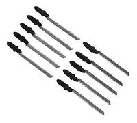 Create idea T-Shank T101AO Jigsaw Blades HCS Curve Saw Blade Kit de herramientas de corte para piso laminado de madera de pl¨¢stico 10 piezas