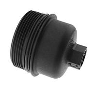 Create idea Tapa de filtro de aceite 3M5Q-6737-AA/1103.L7/1303477 Compatible con Berlingo C2 C3 C4 C5 C8 MK4 MK7 1007 206 207 307 308 407 Cubierta de filtro de aceite de motor de coche ABS Negro