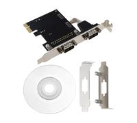 Create idea Tarjeta de puerto PCI Express Serial Card PCI Express Adaptador de extensión serie PCI-E a RS232 Tarjeta de expansión serie compatible con Windows XP/Vista/7/8