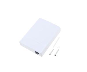 Create idea Zócalo Fibra óptica FTTH 120x90x25mm Caja Conexiones de Terminal Fibra óptica 2 Puertos Caja de Zócalo Fibra óptica 2 Puertos para Hogares Oficinas Centros Comerciales