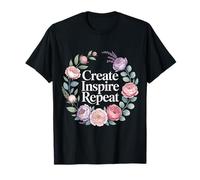 Create Inspire Repeat Mentalidad de creador de motivación - Camiseta