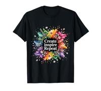Create Inspire Repeat Motivation Maker Mindset - Camiseta