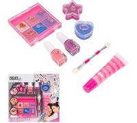 Create It! - Set de Maquillaje para Niñas, Estuche de Maquillaje con Sombras de Ojos, Bálsamos Labiales, Esmaltes Uñas y Pinceles