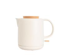 CREATE/KETTLE CERAMIC/Hervidor de agua eléctrico de cerámica blanco roto/Cuerpo de cerámica, calienta en 5 minutos, capacidad de 1L, sistema de autoapagado, 1200W