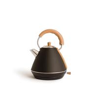 CREATE/KETTLE RETRO L/Hervidor de agua eléctrico Negro/Ebullición rápida, capacidad 1,7l, apagado automático, filtrado anti-cal, autoapagado, indicador de nivel de agua, Ø19 cm, 2200 W