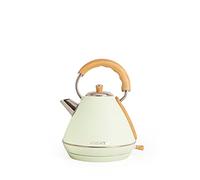CREATE/KETTLE RETRO L/Hervidor de agua eléctrico Verde/Ebullición rápida, capacidad 1,7l, apagado automático, filtrado anti-cal, autoapagado, indicador de nivel de agua, Ø19 cm, 2200 W