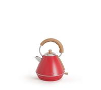 CREATE/KETTLE RETRO M/Hervidor de agua eléctrico rojo/Ebullición rápida, capacidad 1l, apagado automático, filtrado anti-cal, autoapagado, indicador de nivel de agua, Ø17,2 cm, 1200 W