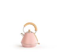 CREATE/KETTLE RETRO M/Hervidor de agua eléctrico Rosa/Ebullición rápida, capacidad 1l, apagado automático, filtrado anti-cal, autoapagado, indicador de nivel de agua, Ø17,2 cm, 1200 W
