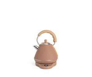 CREATE/KETTLE RETRO PRO/Hervidor eléctrico de 1 L con control de temperatura moca/Sistema de auto - apagado, ebullición rápida, base antideslizante, panel transparente, 1200W