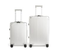 CREATE / Luggage Aluminium/Set de 2 Maletas rígidas Aluminio/Doble Cierre TSA, Ruedas multidireccionales, Organizador Interior, Impermeable, Mango telescópico