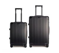CREATE / Luggage Aluminium/Set de 2 Maletas rígidas Negro/Doble Cierre TSA, Ruedas multidireccionales, Organizador Interior, Impermeable, Mango telescópico
