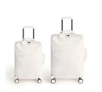 LUGGAGE STUDIO SOFT - Maleta Blanda De Poliéster Con Candado TSA Y Ruedas Multidireccionales Blanco Roto