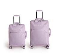 LUGGAGE STUDIO SOFT - Maleta Blanda De Poliéster Con Candado TSA Y Ruedas Multidireccionales Lavanda