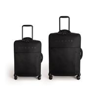 CREATE / Luggage Studio Soft/Set de Dos Maletas S y M Blandas de poliéster Negro/Candado TSA, 4 Ruedas Dobles, Organizador, Mango telescópico, Tejido Impermeable, Etiqueta identificativa