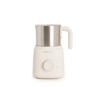 CREATE/MILK FROTHER RETRO/Espumador calentador de leche con jarra extraíble blanco roto/Accesorios giratorios magnéticos, 350ml, uso en frío o caliente, 500W