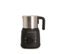 CREATE/MILK FROTHER RETRO/Espumador calentador de leche con jarra extraíble negro/Accesorios giratorios magnéticos, 350ml, uso en frío o caliente, 500W