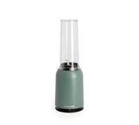 CREATE/MOI STUDIO/Batidora de vaso verde sage/Tritura y emulsiona, para smoothies y batidos, vaso 400 ml, individual, libre de BPA, portátil, cuchillas de acero inoxidable, 230W