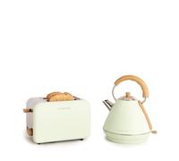 CREATE/PACK TOAST RETRO + KETTLE RETRO L/Tostadora de pan verde con hervidor de agua verde/Hervidor de 1,7 L
