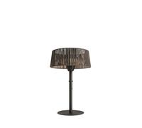 CREATE/PATIO HEATER COMPACT/Estufa de infrarrojos para terrazas y exteriores negro/Sistema de calor rápido por infrarrojos-halógeno, sistema antivuelco, 1500W