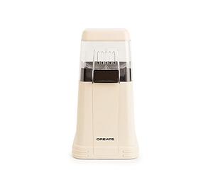 CREATE/POPCORN MAKER/Máquina Eléctrica de Palomitas de Maíz blanco roto mate/Sin aceites o grasas, Fácil de limpiar, Palomitas en 3 min, 80g de maiz por tanda, Sitema de seguridad, 1200W