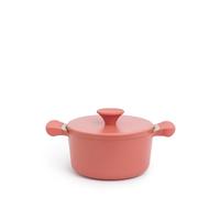 CREATE/POT STUDIO/Olla de aluminio de Ø20cm con revestimiento cerámico terracota/Antiadherente, apta para todo tipo de cocinas, resistente y duradera, fácil de limpiar, libre de PFOA