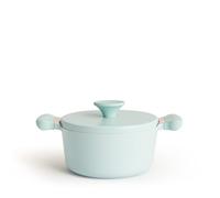 CREATE/POT STUDIO/Olla de aluminio de Ø24cm con revestimiento cerámico azul/Antiadherente, apta para todo tipo de cocinas, resistente y duradera, fácil de limpiar, libre de PFOA