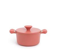 CREATE/POT STUDIO/Olla de aluminio de Ø24cm con revestimiento cerámico terracota/Antiadherente, apta para todo tipo de cocinas, resistente y duradera, fácil de limpiar, libre de PFOA