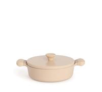 CREATE/POT STUDIO/Olla de aluminio de Ø26cm con revestimiento cerámico arena/Antiadherente, apta para todo tipo de cocinas, resistente y duradera, fácil de limpiar, libre de PFOA