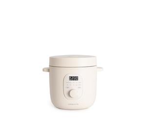 CREATE/RICE COOKER STUDIO/Arrocera eléctrica multifunción 1,2L blanco roto/Programable hasta 24h, con cesta vaporera, prepara tartas, guisos o sopas, función de mantener el calor, 300W