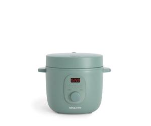 CREATE/RICE COOKER STUDIO/Arrocera eléctrica multifunción 2L verde sage/Programable hasta 24h. prepara tartas. guisos o sopas. función de mantener el calor. 400W
