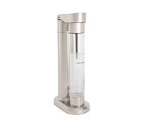 CREATE/SODA MAKER STUDIO/Máquina para hacer agua con gas 1L cromado/No incluye cilindros de CO2, carbonata en 4 pasos, botella libre de BPA, sin enchufes