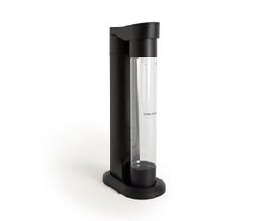CREATE/SODA MAKER STUDIO/Máquina para hacer agua con gas 1L negro/No incluye cilindros de CO2, carbonata en 4 pasos, botella libre de BPA, sin enchufes
