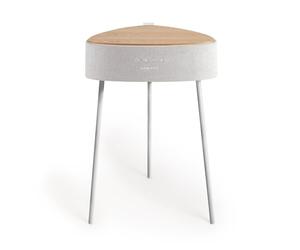 CREATE / Speaker Table 180 / Mesa Altavoz Madera Natural/Sonido unidireccional 180º. Bluetooth 5.0. Cargador inalámbrico. 5h de autonomía. Formato MP3. WMA y WAV.