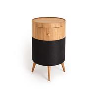 CREATE / Speaker Table Bass/Mesa Altavoz/Subwoofer, bluetooh 5.0, Carga inalámbrica, cajón para alamacenaje, 3 Modos reporducción, USB, sitema TWS