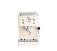 CREATE / THERA CLASSIC COLD BREW/Cafetera express blanco roto/Función café frío, depósito 1,5L, brazo vaporizador, doble salida, semiautomática, café molido y monodosis ESE 55mm manómetro, 1350W