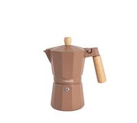 CREATE / THERA MOKA RETRO/Cafetera italiana sin adaptador para inducción moca/Capacidad de 9 tazas, aluminio, 450 ml, válvula de seguridad, apta para gas, cocina eléctrica o vitro