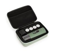 CREATE / THERA MOVE/Cafetera express portátil con funda de transporte para cápsulas y café molido verde sage/Preparación en frío y en caliente, 15 bar, capacidad de 80ml, 150W