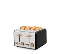 TOAST RETRO - Tostadora Para Rebanadas Anchas Negro