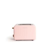 CREATE/TOAST RETRO/Tostadora rosa / 6 Niveles de potencia, bandeja recogemigas, termostato, descongelación, recalentar, 2 ranuras rebanadas anchas, 850W